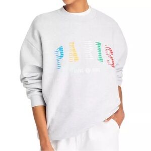 Anine Bing Tyler Paris Sweatshirt in Grey